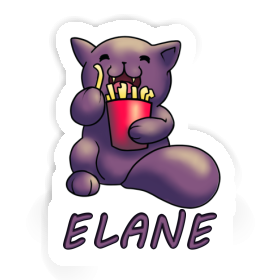 Elane Sticker French Fry Cat Image