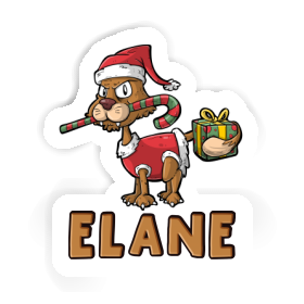 Elane Sticker Christmas Cat Image