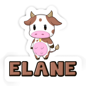 Cow Sticker Elane Image