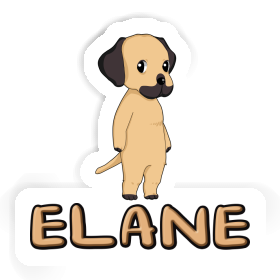 Elane Autocollant Rhodésian Ridgeback Image