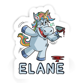 Sticker Wine Unicorn Elane Image