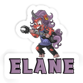 Elane Sticker Rocking Unicorn Image