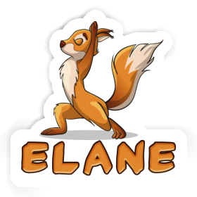 Elane Sticker Yoga-Eichhörnchen Image