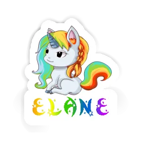 Elane Autocollant Licorne Image