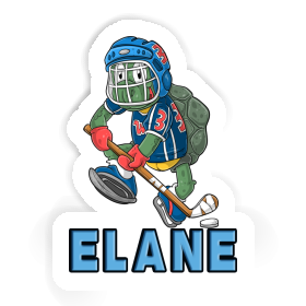 Sticker Hockey Player Elane Image