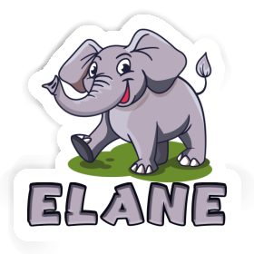 Sticker Elane Elephant Image