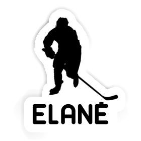 Hockey Player Sticker Elane Image