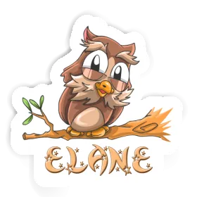 Elane Autocollant Hibou Image