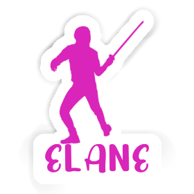 Elane Sticker Fencer Image