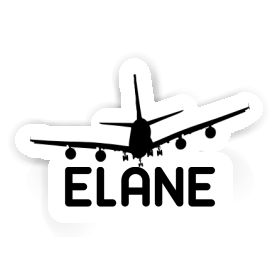 Sticker Elane Airplane Image