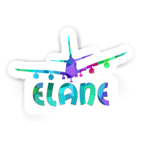 Elane Sticker Airplane Image