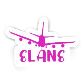 Elane Sticker Flugzeug Image