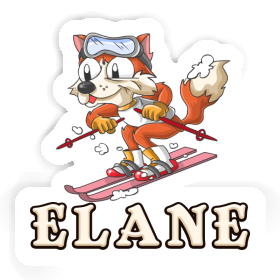 Elane Autocollant Renard à ski Image