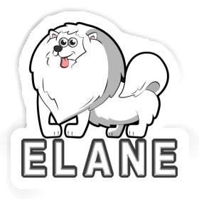 Autocollant Chien Elane Image