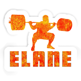 Elane Autocollant Haltérophilie Image