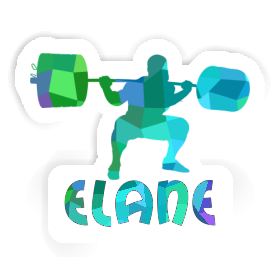 Elane Autocollant Haltérophilie Image