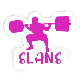 Weightlifter Sticker Elane Image