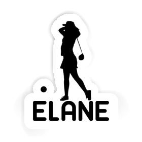 Sticker Golfer Elane Image