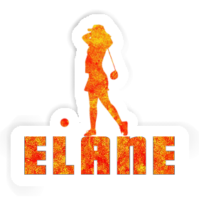 Golfer Sticker Elane Image