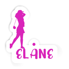 Sticker Elane Golfer Image