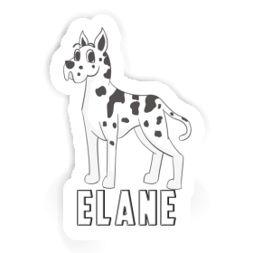 Sticker Great Dane Elane Image