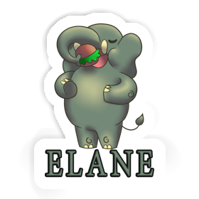 Aufkleber Elane Elefant Image