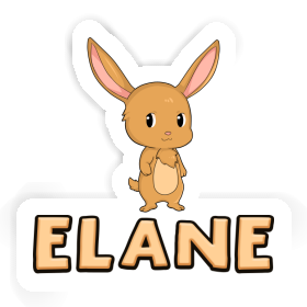 Hase Aufkleber Elane Image