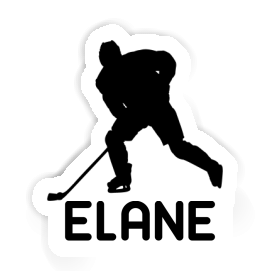 Elane Sticker Hockey Player Image