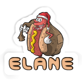 Elane Sticker Weihnachts-Hotdog Image