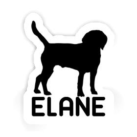 Autocollant Chien Elane Image