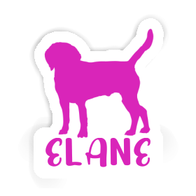 Sticker Elane Dog Image