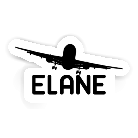 Sticker Airplane Elane Image