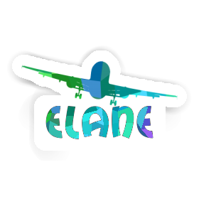 Sticker Airplane Elane Image