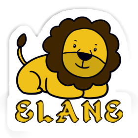 Autocollant Elane Lion Image