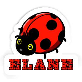 Elane Autocollant Coccinelle Image