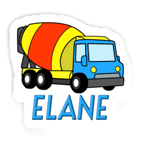 Mixer Truck Sticker Elane Image