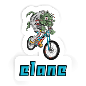 Elane Sticker Downhill Biker Image