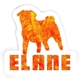 Pug Sticker Elane Image