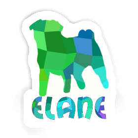 Elane Sticker Pug Image