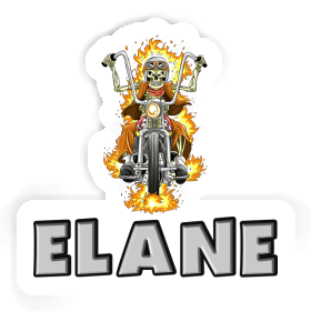 Sticker Elane Motorcycle Rider Image