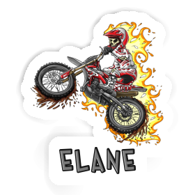 Autocollant Elane Motocrossiste Image