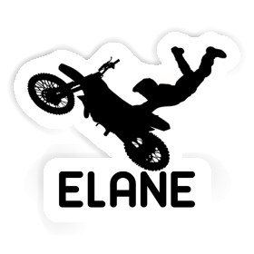 Elane Autocollant Motocrossiste Image