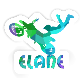 Elane Autocollant Motocrossiste Image