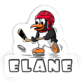 Ice Hockey Penguin Sticker Elane Image