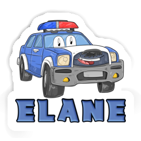 Police Car Sticker Elane Image