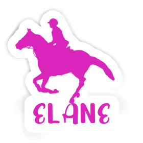 Elane Sticker Horse Rider Image