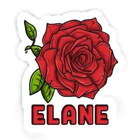 Rose Autocollant Elane Image