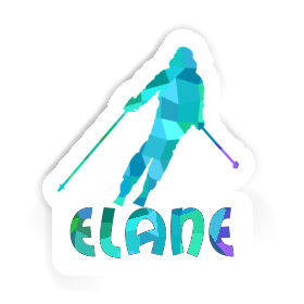 Elane Autocollant Skieuse Image