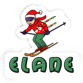 Weihnachtsskifahrer Sticker Elane Image