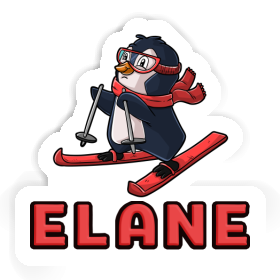 Elane Autocollant Skieuse Image